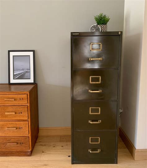 Vintage Steel Filing Cabinet 